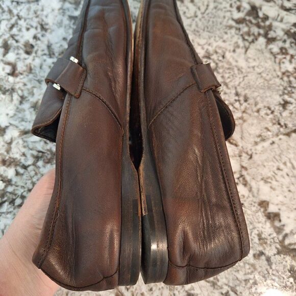 Ermenegildo Zegna Brown‎  loafers size 9.5 main image 6